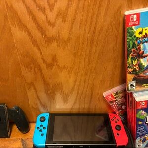 Nintendo Switch Handheld Console - Blue and Red